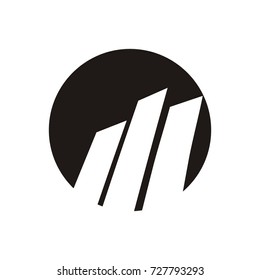 Abstract modern building logo design template vector