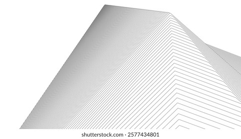 abstract modern buildings, architectural  3d