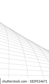 abstract modern buildings, architectural drawing 3d