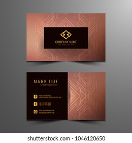 Abstract modern business card design template