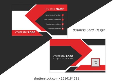 Abstract and modern business card design 