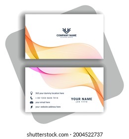 Abstract modern business card pattern vector