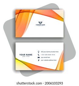 Abstract modern business card pattern vector