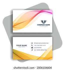 Abstract modern business card pattern vector