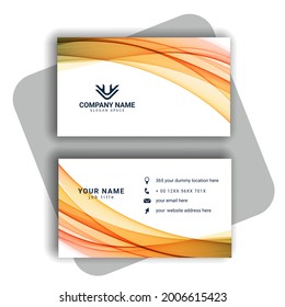 Abstract modern business card pattern vector