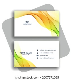Abstract modern business card pattern vector