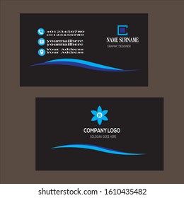 Abstract modern business card template design Name Card
