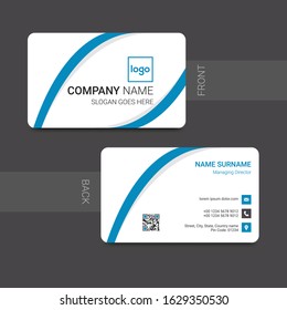Abstract modern business card template design