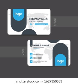 Abstract modern business card template design