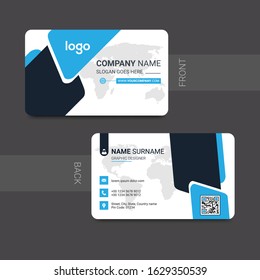 Abstract modern business card template design