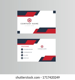 Abstract modern business card template. Vector business card.
