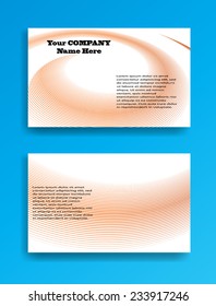 Abstract Modern Business Card Template with Halftone Dots . Vector Illustration 