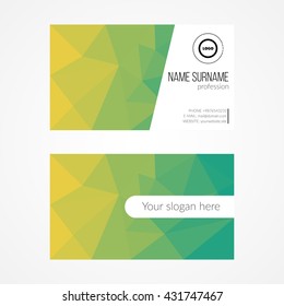 Abstract Modern Business Card. Vector image