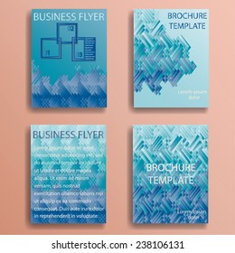Abstract Modern Business Flyers. Technology Background Design.. 