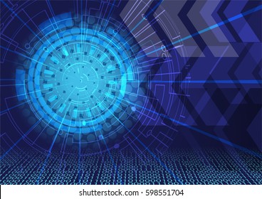 Abstract modern business technology vector concept