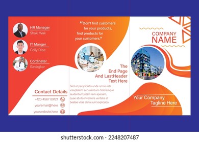 Abstract  Modern Business trifold brochure