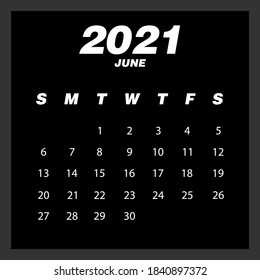 Abstract and modern calendar of 2021
