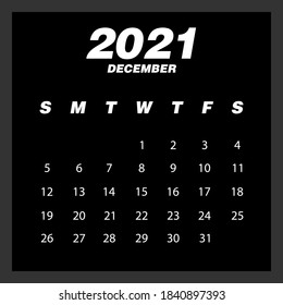 Abstract and modern calendar of 2021
