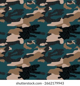 Abstractas patrón moderno de camuflaje sin costuras