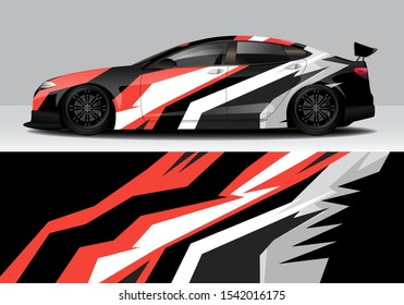 Abstract Modern Car wrap Vector Design. eps10