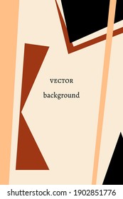 Abstract modern card with elements of geometric shapes. Vector poster for decor, print, poster, social networks with place for text