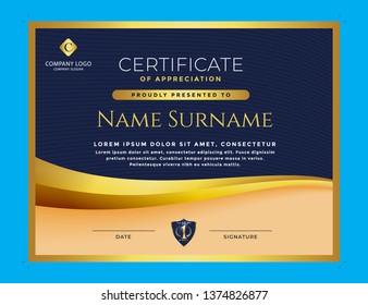 Abstract Modern Certificate