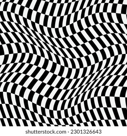 abstract modern checkered wave pattern for wallpaper.