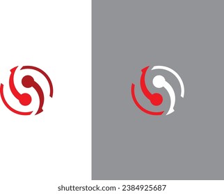 abstract modern circle business logo vector