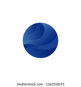 Abstract modern circle globe logo