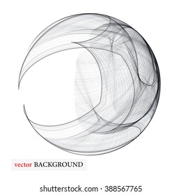 Abstract and modern circle lines business vector background.