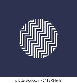 Abstract modern circle logo design vector