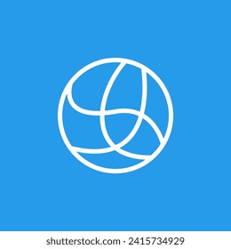 Abstract modern circle logo design vector