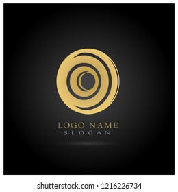 Abstract Modern Circle Logo. Symbol & Icon Vector Template.