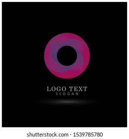 Abstract & Modern Circle Logo. Symbol & Icon Vector Template.