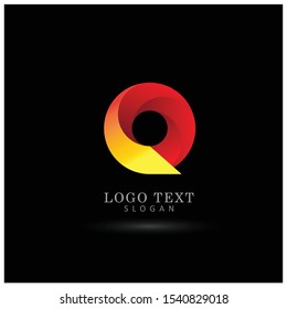 Abstract Modern Circle Logo. Symbol & Icon Vector Template.