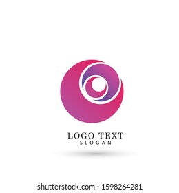 Abstract Modern Circle Logo. Symbol & Icon Vector Template.