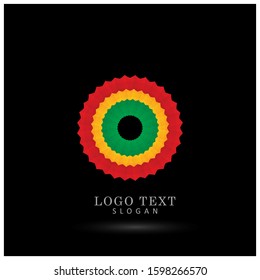 Abstract Modern Circle Logo. Symbol & Icon Vector Template.