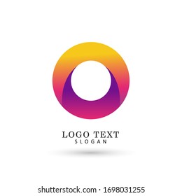 Abstraktes Modern Circle Logo. Vorlage für Symbol und Vektorillustration.
