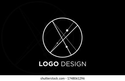 Resumen del logotipo del círculo moderno. Plantilla de vectores de símbolos e iconos.
