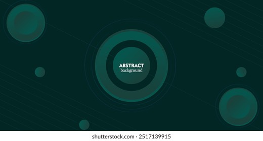 Fondo verde brillante del diseño moderno abstracto de la forma del círculo con las líneas. Vector de EPS10