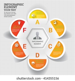 Abstract modern circle template  infographic. Can used for presentation, data diagram and infographic business