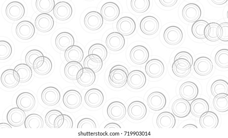 Abstract Modern Circle White and Gray Vector Pattern