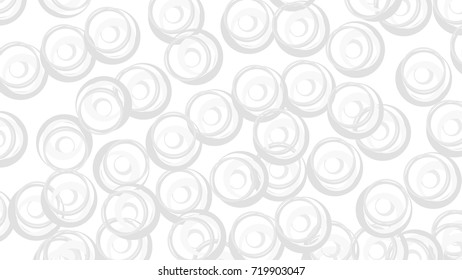 Abstract Modern Circle White and Gray Vector Pattern