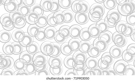 Abstract Modern Circle White and Gray Vector Pattern