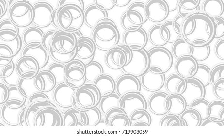 Abstract Modern Circle White and Gray Vector Pattern