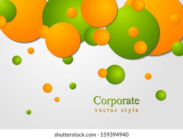 Abstract modern circles vector illustration background