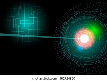 Abstract modern circuit hi-tech background vector technology theme