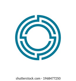 abstract modern circuit logo technology