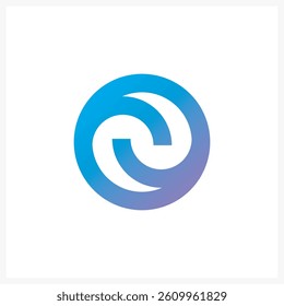 Abstract Modern Circular Twist Logo Design