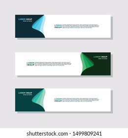abstract modern collection of web banner template. Abstract geometric web design banner template isolated on dark grey background